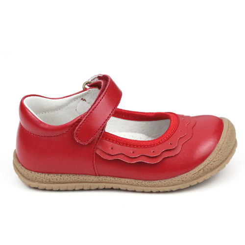 Kids' L'Amour Paige Ruffle Mary Jane – Red