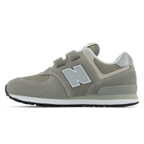 Kids' New Balance 574 Core Hook & Loop - Toddler/Little Kid - Grey/White