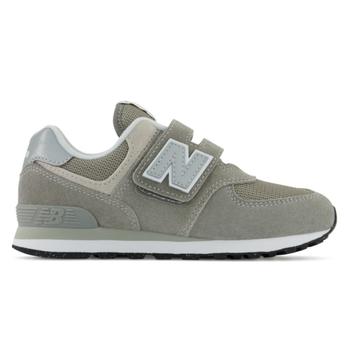 Kids' New Balance 574 Core Hook & Loop - Toddler/Little Kid - Grey/White