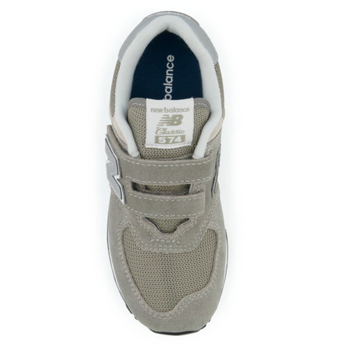 Kids' New Balance 574 Core Hook & Loop - Toddler/Little Kid - Grey/White