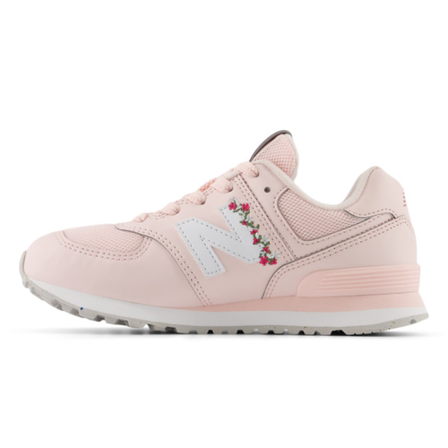 Kids' New Balance 574 Lace - Toddler/Little Kid - Shell Pink/Carnival Pink