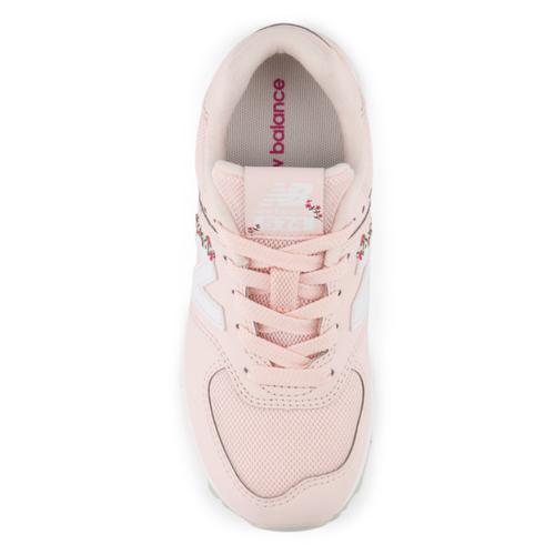 Kids' New Balance 574 Lace - Toddler/Little Kid - Shell Pink/Carnival Pink