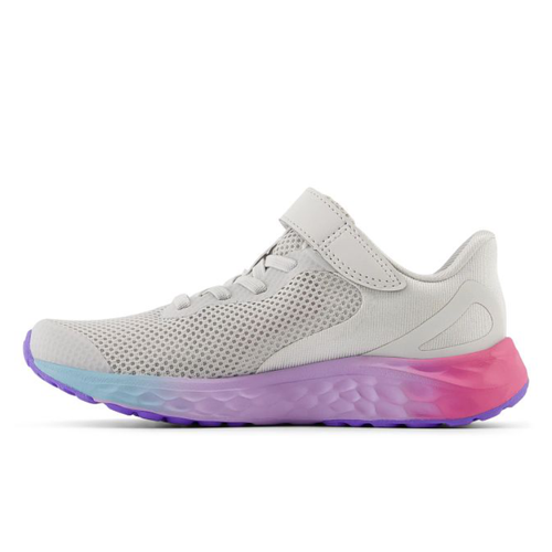 Kids' New Balance Fresh Foam Arishi v4 - Toddler/Little Kid - Grey Matter/Mid Century Pink/Lilac Glo