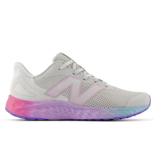 Kids' New Balance Fresh Foam Arishi v4 - Big Kid - Grey Matter/Mid Century Pink/Lilac Glo