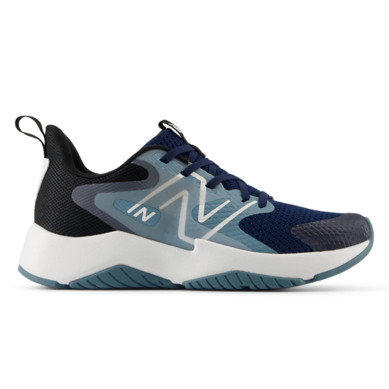 リフレックスブルー×ホワイト×ナスタチウムS ディープネイビー×ナスタチウムS Kids' New Balance Rave Run v2 Bungee Lace - Big Kid – NB Navy/Salt