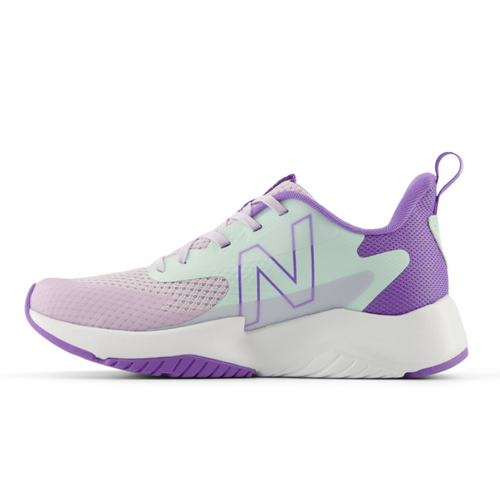 Kids’ New Balance Rave Run v2 Bungee Lace - Big Kid – Taro/Cosmic Jade