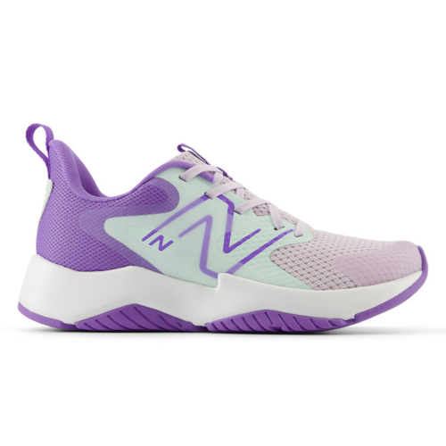 Kids’ New Balance Rave Run v2 Bungee Lace - Big Kid – Taro/Cosmic Jade