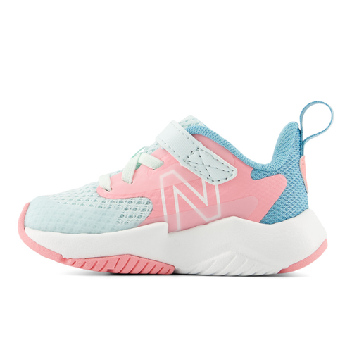 Kids' New Balance Rave Run v2 Bungee Lace with Top Strap - Baby/Toddler - Glint Blue/Double Bubble