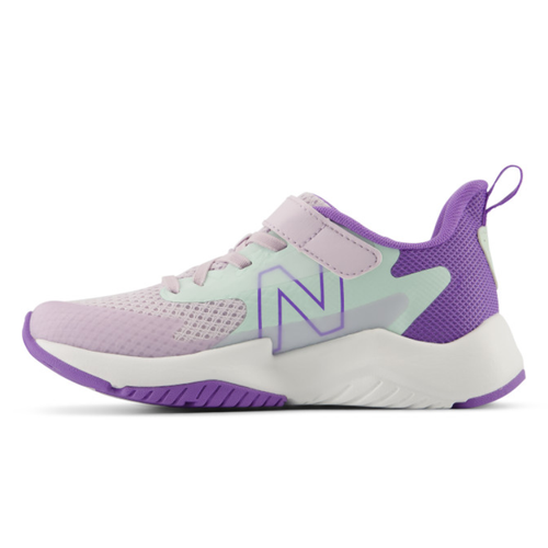 Kids’ New Balance Rave Run v2 Bungee Lace with Top Strap - Toddler/Little Kid – Taro/Cosmic Jade