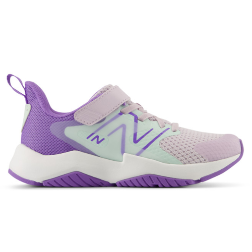 Kids’ New Balance Rave Run v2 Bungee Lace with Top Strap - Toddler/Little Kid – Taro/Cosmic Jade