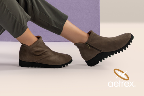 Aetrex Zoey Boot in Dark Taupe