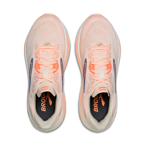 Women's Brooks Ghost 18 - Star White/Cyber Peach