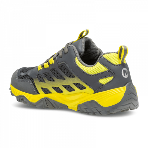 KIds' Merrell Moab Fst Low Waterproof - Little/Big Kid Sizing – Grey/Yellow