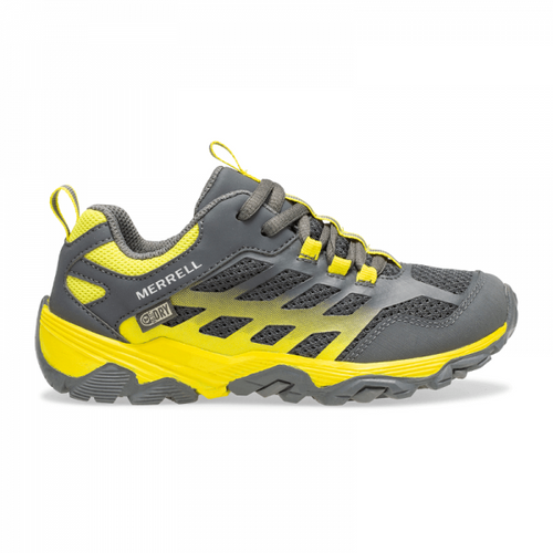 KIds' Merrell Moab Fst Low Waterproof - Little/Big Kid Sizing – Grey/Yellow