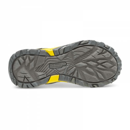 KIds' Merrell Moab Fst Low Waterproof - Little/Big Kid Sizing – Grey/Yellow