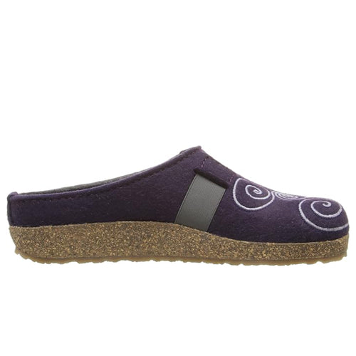 Women's Haflinger Magic Clog - Grey/Eggplant