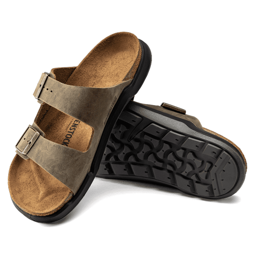 Men's Birkenstock Arizona Rugged - Faded Khaki Oiled
