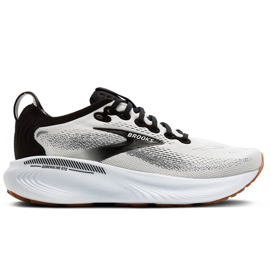 BROOKS Adrenaline GTS 25 ランニングシューズ Men's Brooks Adrenaline GTS 25 - White/Black/White - Stan's Shoes