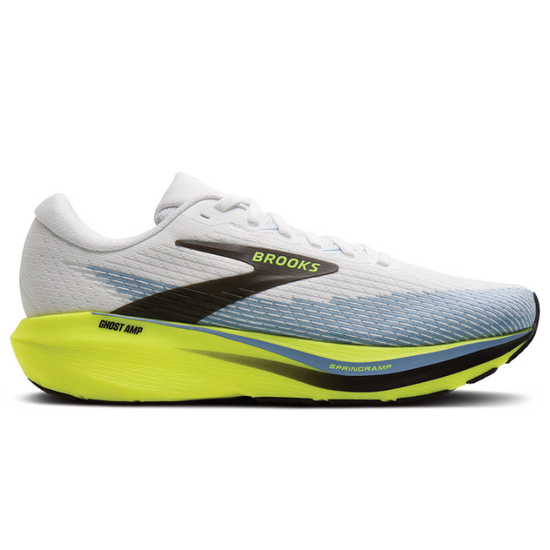 Men's Brooks Ghost Amp - White/Blue/Nightlife - Stan's Shoes
