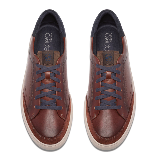 Men's Clarks Code C Tie - Mahogany