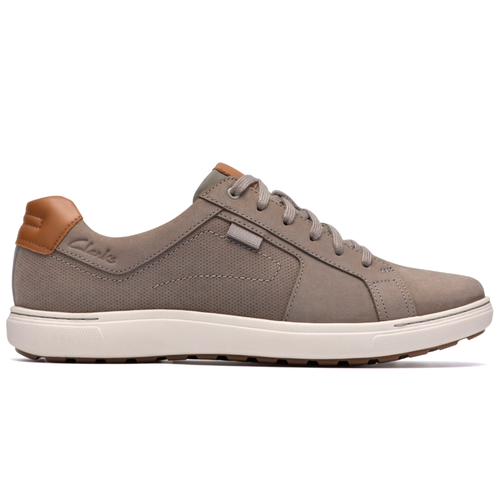 Men's Clarks Mapstone Lace - Grey Nubuck