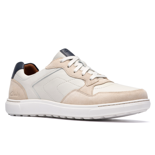 Men's Clarks Mapstone Sport - White Combi