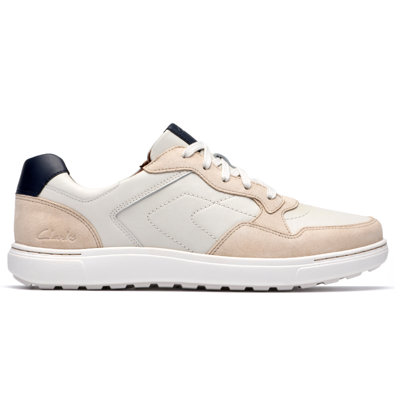 Men's Clarks Mapstone Sport - White Combi - Stan's Shoes