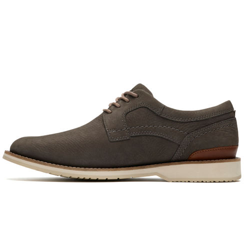 Men's Clarks Monahan Plain - Stone Nubuck
