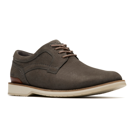 Men's Clarks Monahan Plain - Stone Nubuck