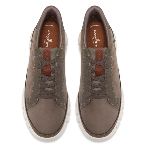 Men's Clarks Step 365 Lace - Grey Nubuck