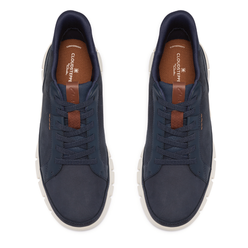 Men's Clarks Step 365 Lace - Navy Nubuck