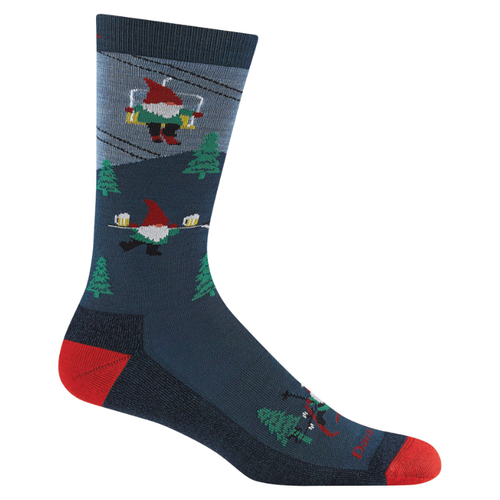 Men's Darn Tough Gnome Patrol Lightweight Crew Socks - Arctic