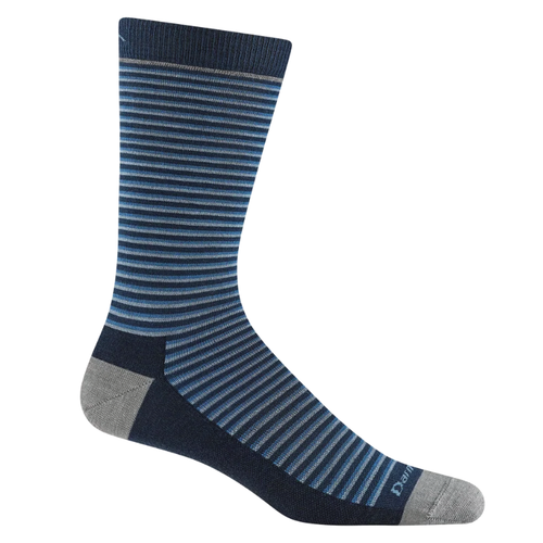 Men's Darn Tough Microstripe Crew Lightweight Lifestyle Socks - Eclipse