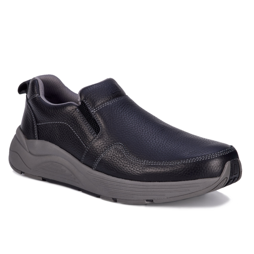 Men's Drew Match - Black Pebbled Leather