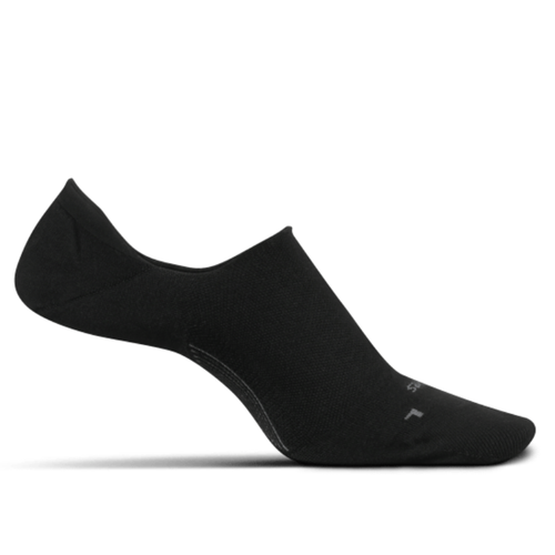 Men's Feetures Everyday Invisible No Show Socks - Black