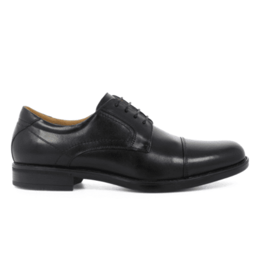 Men's Florsheim Midtown Cap Toe Oxford - Black Smooth