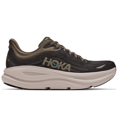 Men's HOKA Bondi 9 - Black/River Rock Grey (BKRV)