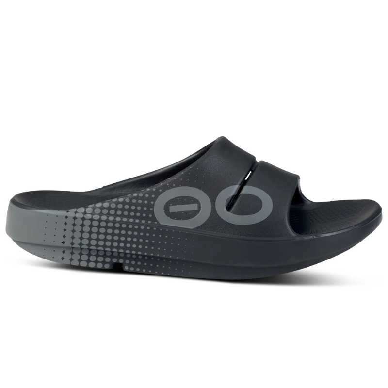 Men's OOFOS OOahh Sport Slide - Matrix Black - Stan's Shoes
