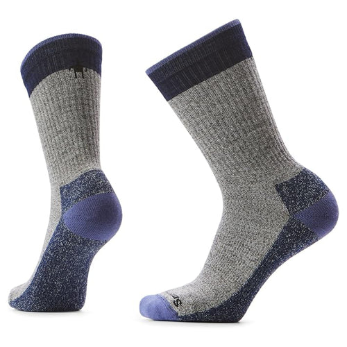 Men's Smartwool Everyday Rollinsville Light Cushion Crew Socks - Fossil/Navy