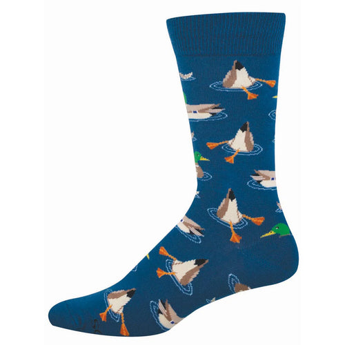 Men's Socksmith Duck Dive Cotton Crew Socks - Blue