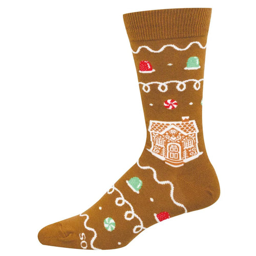Men's Socksmith Gingerbread Cotton Crew Socks