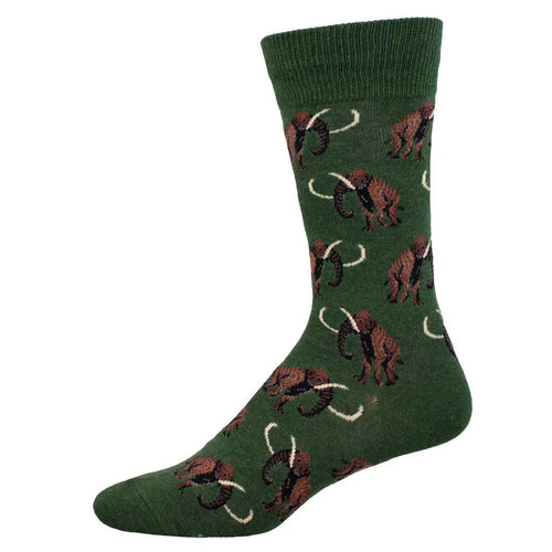 Men's Socksmith Wooly Mammoth Cotton Crew Socks - Green Heather