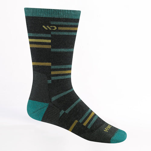 Men's Wide Open Crossroad Cushioned Crew Socks - Charcoal