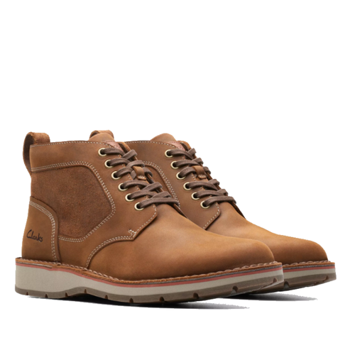 Men's Clarks Gravelle Top - Tan Leather