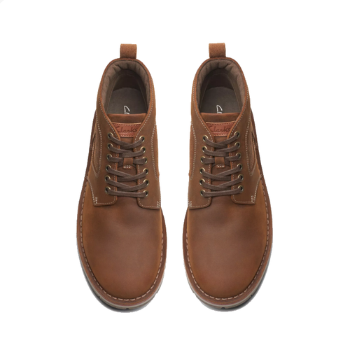 Men's Clarks Gravelle Top - Tan Leather