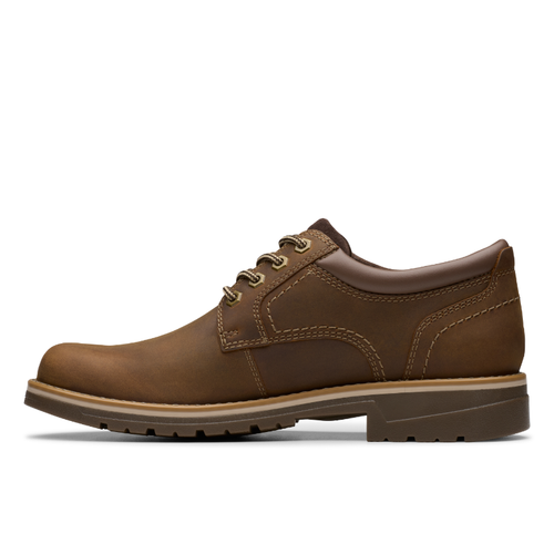 Men's Clarks Morwell Plain Waterproof - Beeswax Leather