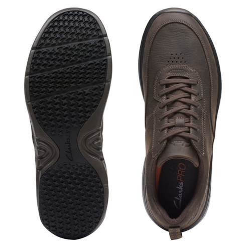 Men’s Clarks Pro Lace – Dark Brown Tumbled