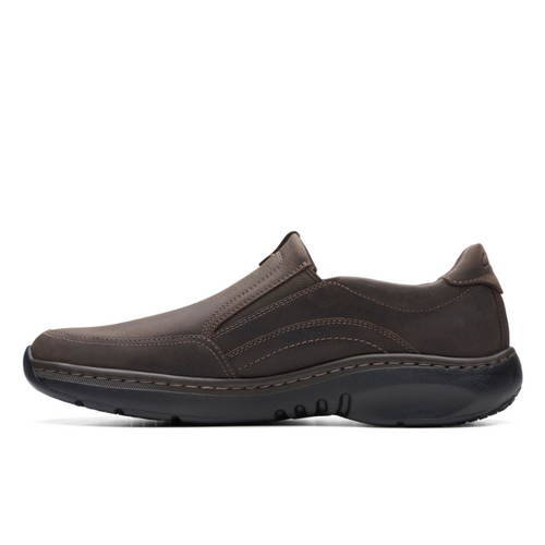 Men’s Clarks Pro Step - Dark Brown Tumbled