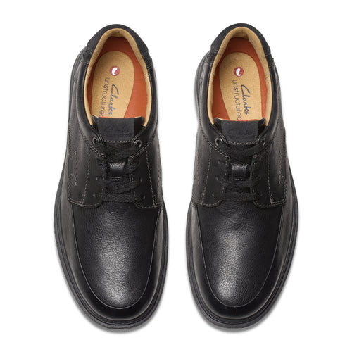 Men's Clarks Un Briley Lace - Black Leather