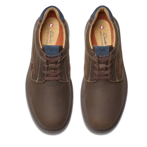 Men's Clarks Un Briley Pace - Brown Nubuck